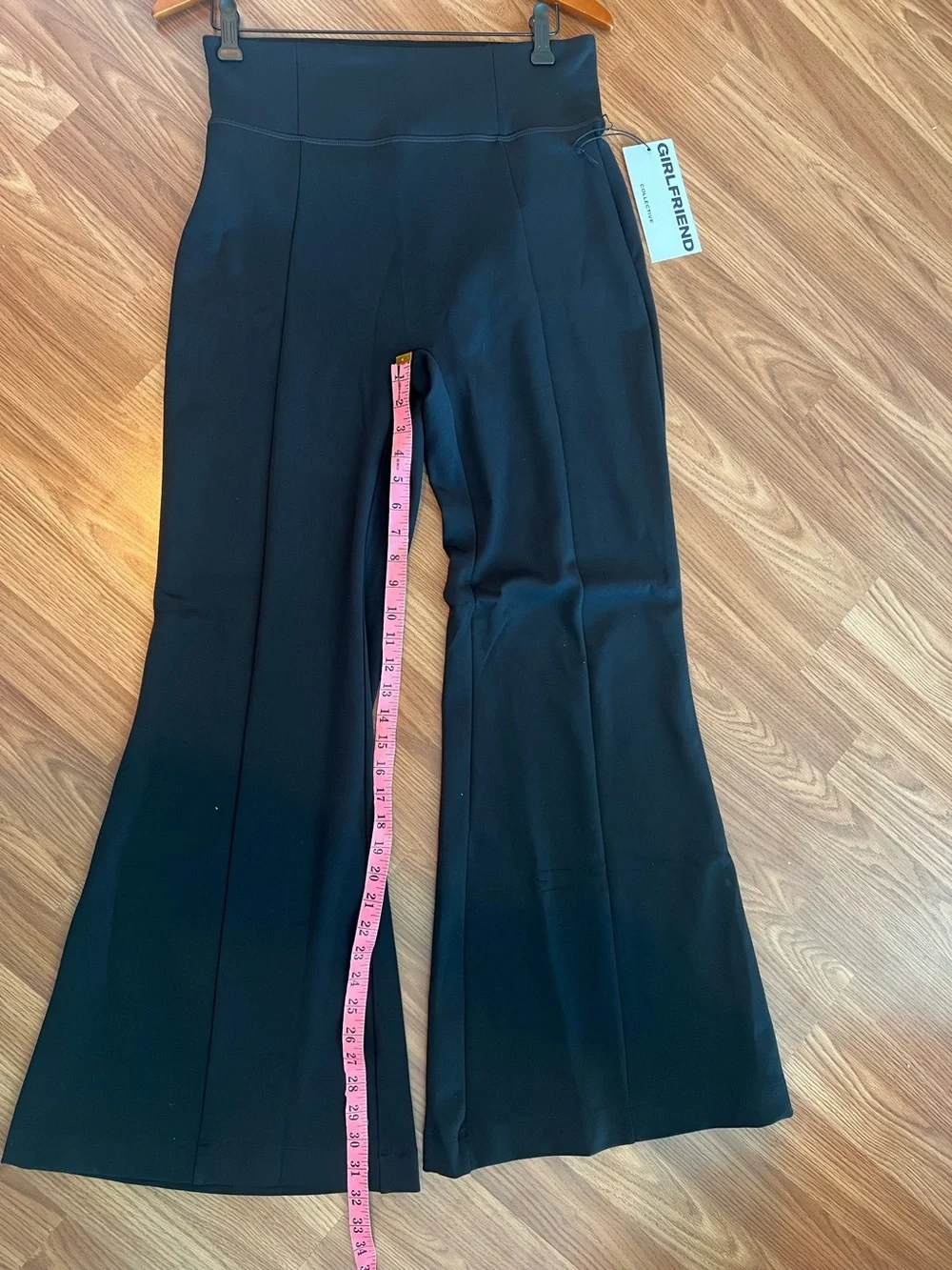 Girlfriend Collective Compressive High Rise Flare Leggings Black XL NEW